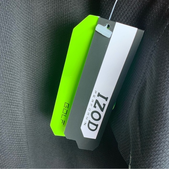 🆕 Izod Black Men's Perform X Pullover Shirt UPF-30 Sun Protection Long Sleeve - Picture 5 of 6